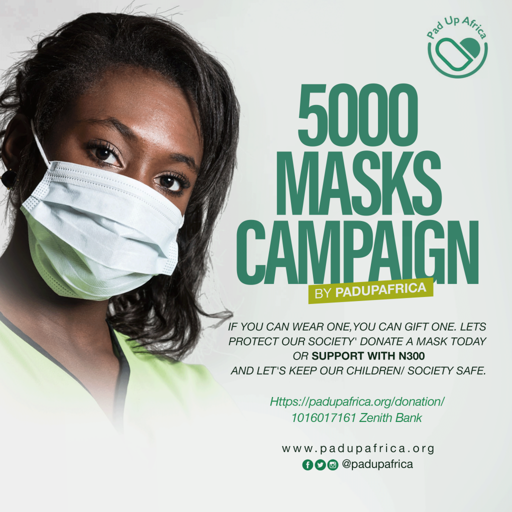 Pad Up Africa Embarks on a 5000 Masks Campaign Pad Up Africa 1 1024x1024