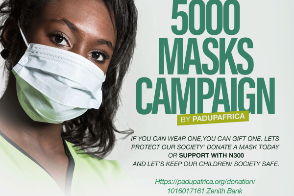 Pad Up Africa Embarks on a 5000 Masks Campaign