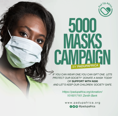 Poster for 5000 masks campaign